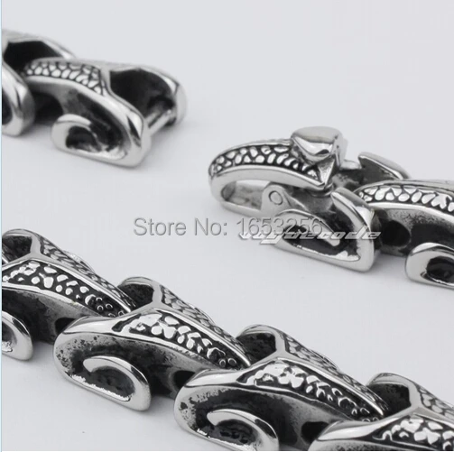 Винтажное мужское украшение из нержавеющей стали 316L байкерское ожерелье звеньев