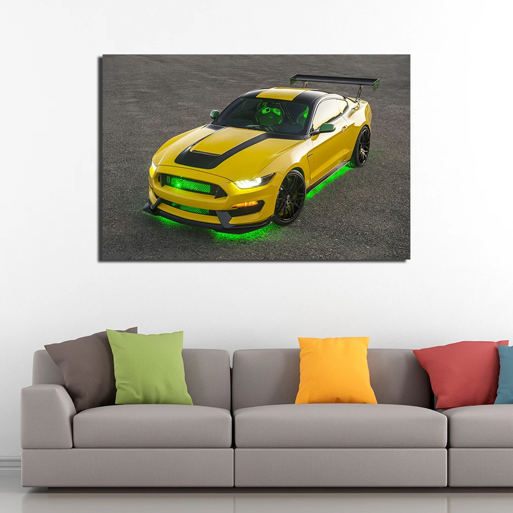 Ford Mustang Shelby GT500 суперкар плакаты настенные художественные принты на холсте декоративные картины для домашнего декора