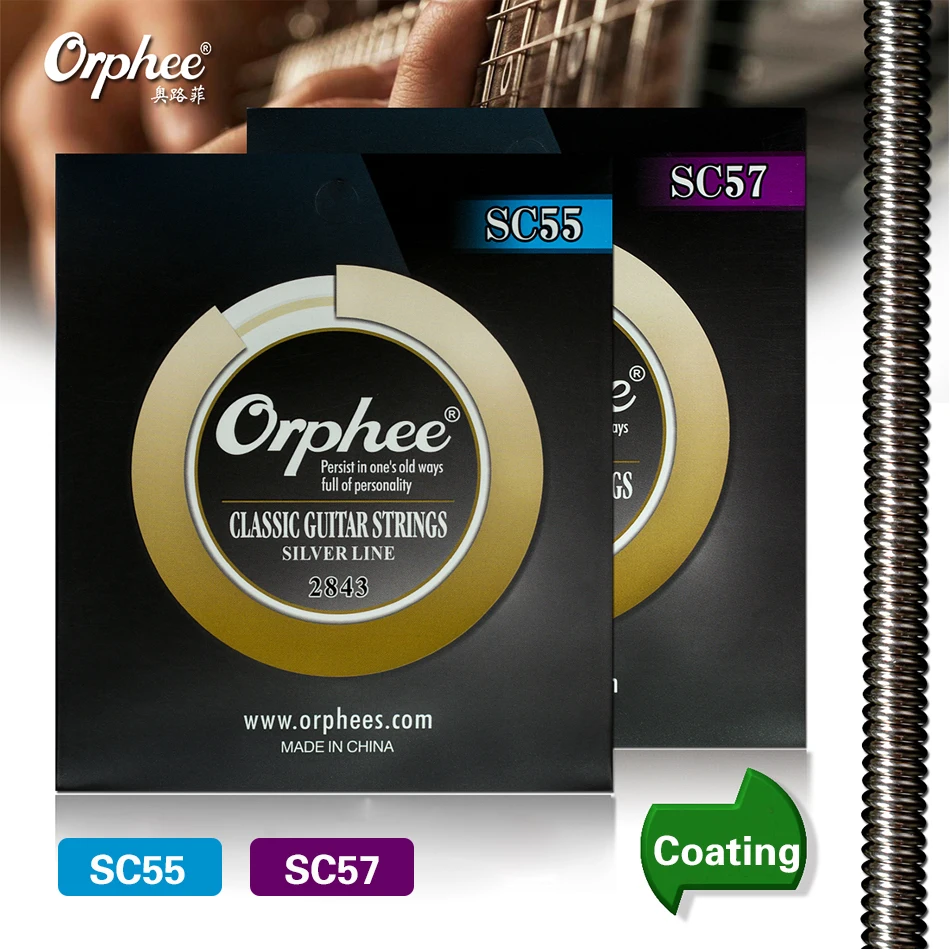 Аксессуары для гитары Orphee SC 55 классические Струны импортные нейлоновые