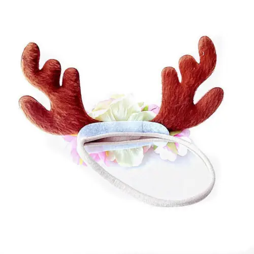 На Рождество 1 шт. аксессуары для волос на заколка рог лося Санта hairband резинкой