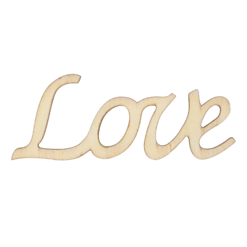 

Love Letter Word Wooden Hanging Sign Wall Decal Sticker Room Home Decor Ornament