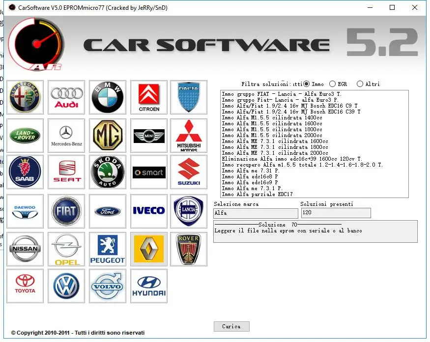 Автомобильное программное обеспечение V5.2 EPROMmicro77 CarSoftware активации 5,2(Immo Off, EGR Off и Hot Start Fix Tool