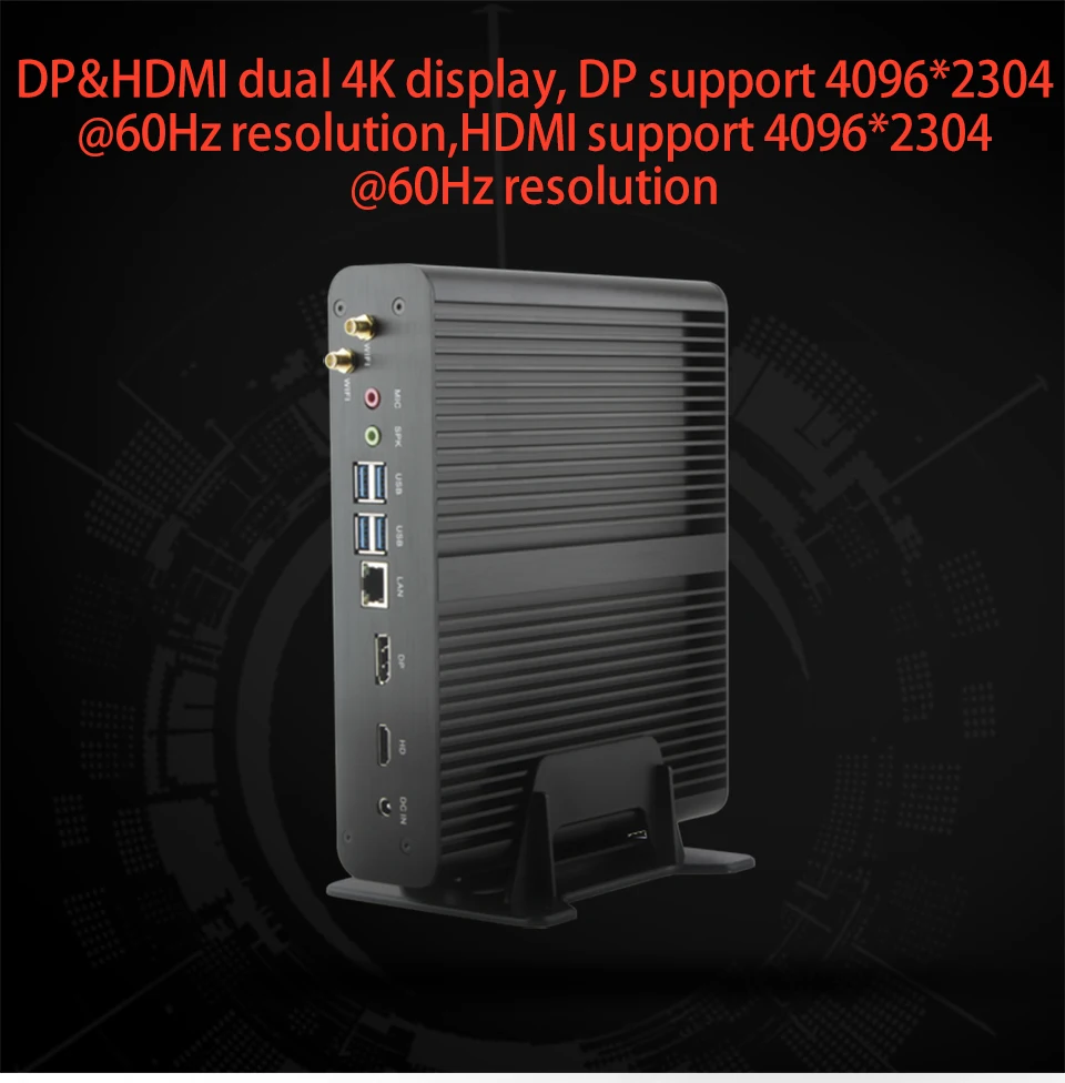 MSECORE безвентиляторный процессор i7 8550U DDR4 мини-ПК Windows 10 Настольный компьютер неттоп игровой ПК barebone HTPC UHD620 графика 4K HD WiFi