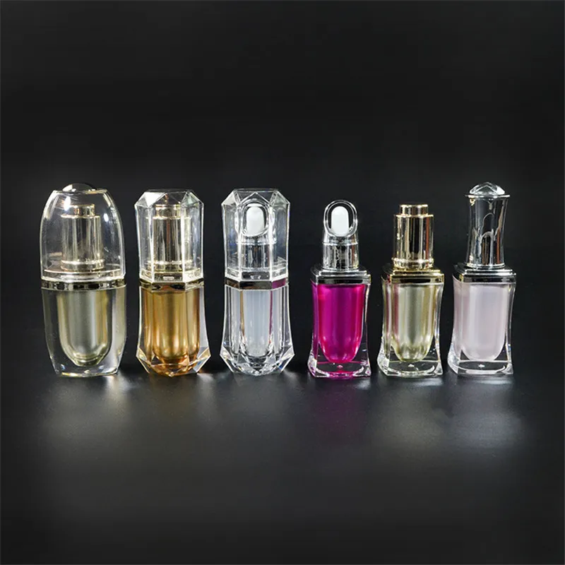 2pcs*15g matte black cosmetic cream glass jar with black lid