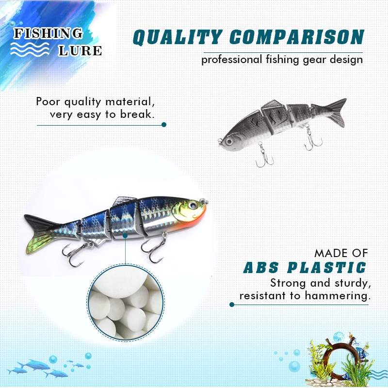 Приманка для рыбной ловли DONQL гольян 12 см 17 г многосоставная искусственная