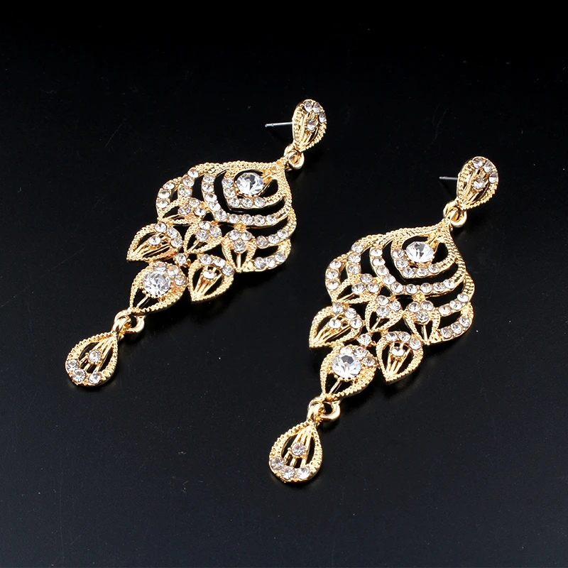 Married earrings fashion women's jewelry gold and silver color classic long drop-shaped fringe | Украшения и аксессуары