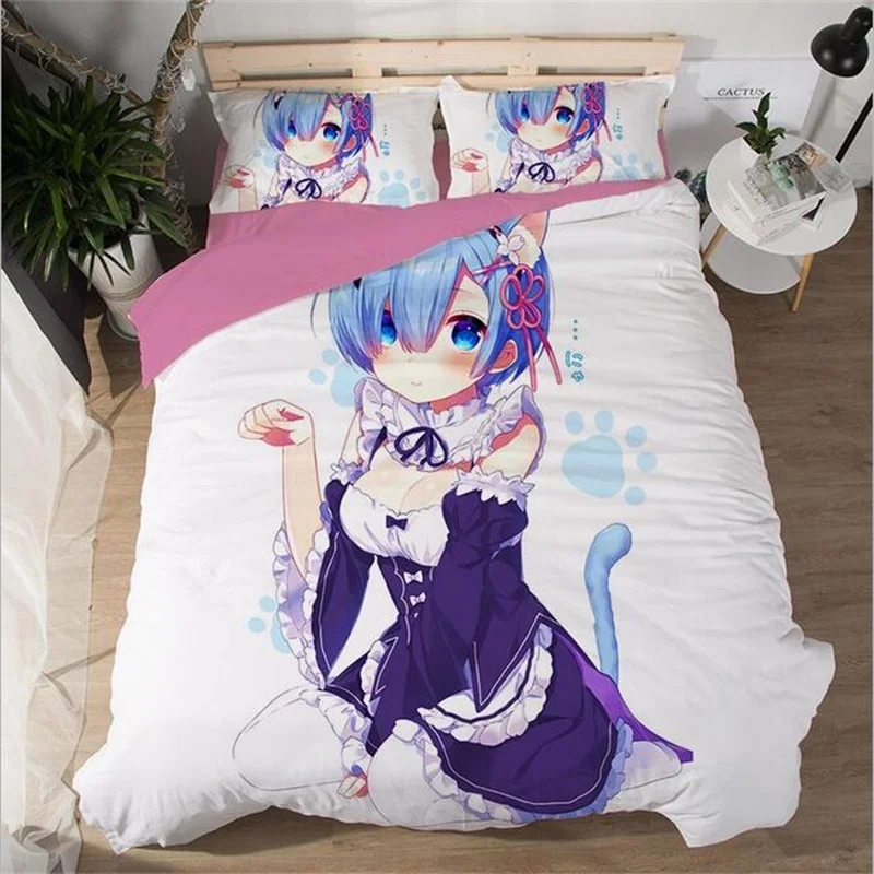 Sexy Anime Adult Custom Bedding Twin Full Queen King Single Double Size Duvet Cover 140x210 160x210 180x210 220*240 264x228cm | Дом и сад