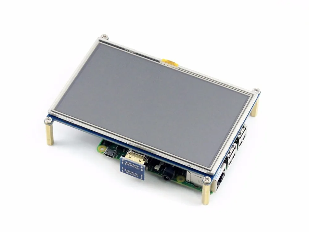 5 дюймов Raspberry Pi A +/B +/2B Дисплей HDMI сопротивление Экран I/O интерфейс для сенсорный
