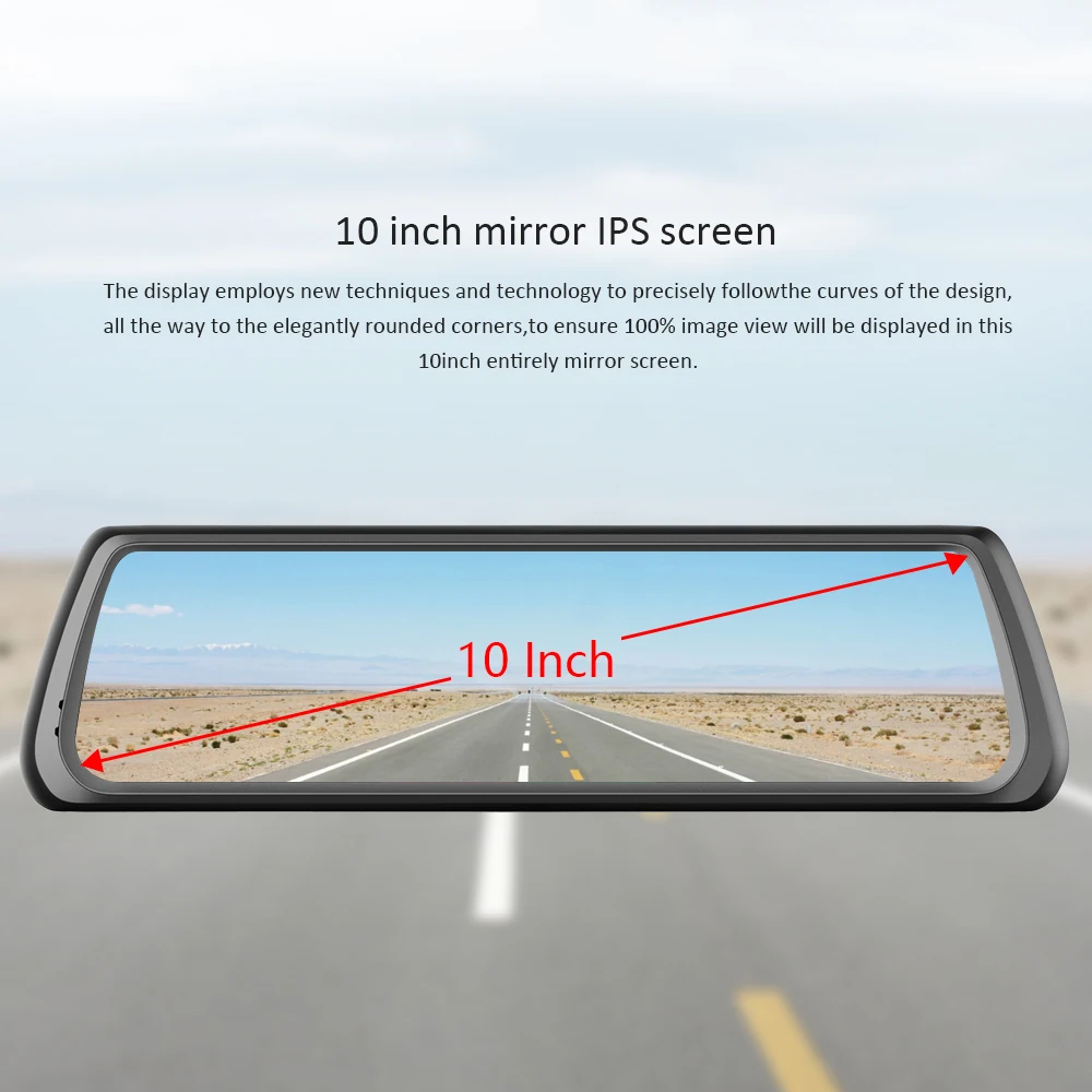 Новый 10 дюймовый зеркальный IPS Android 5 1 смарт система MTK 6735 с двумя объективами