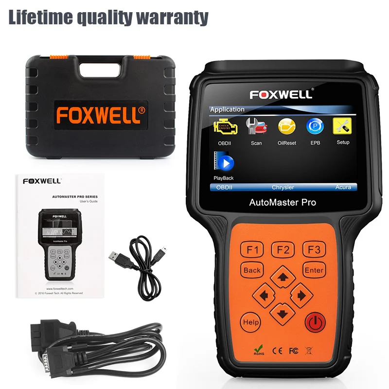 Foxwell NT624 Pro OBDII полные Системы двигателя передачи ABS Airbag SRS инструмент диагностики
