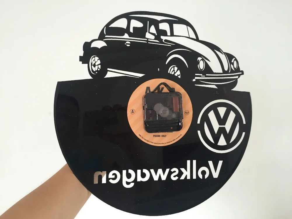 Volkswagen автомобиль уникальный Виниловая пластинка настенные часы вентилятор подарок домашний декор комнаты искусства в США duvar saati