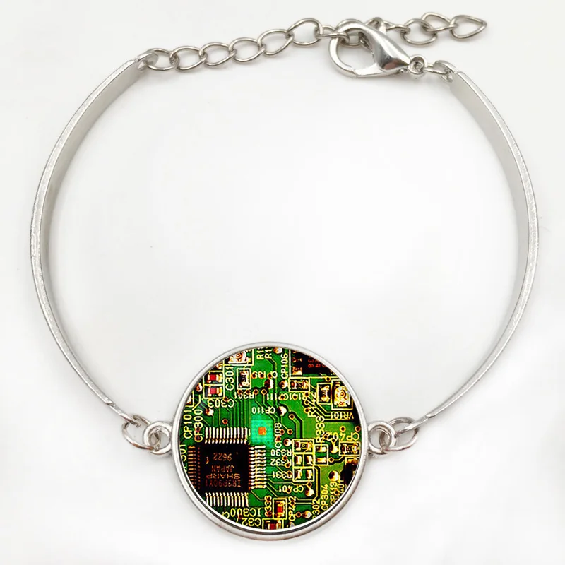 Подвеска для печатной платы. Печатная плата ожерелье в виде электронной