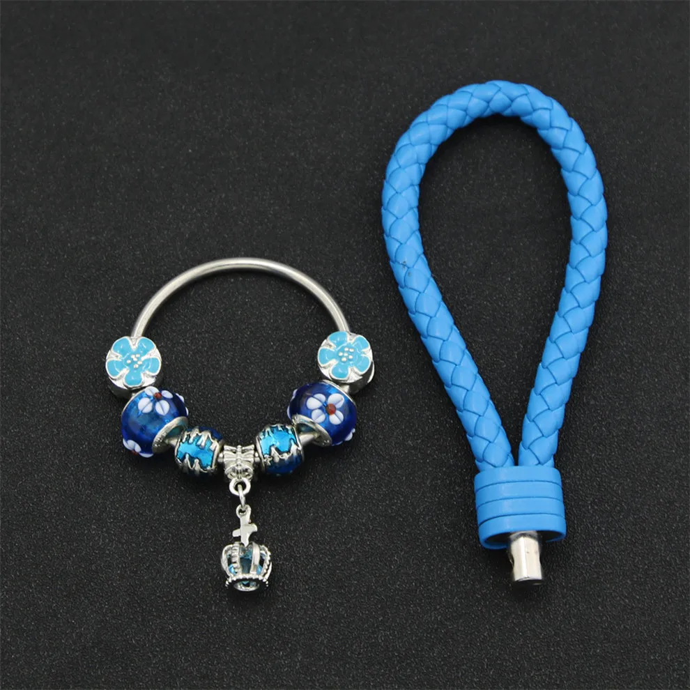 KEORMA распродажа акция 1 шт. брелок модные брелки из искусственной кожи синий цвет с