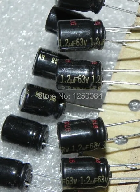 Конденсаторы eLCON NP осевая полярный алюминиевые электролитические / 6.3v1.2UF новый