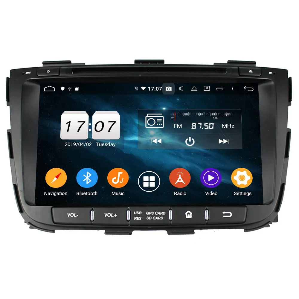 Автомобильный DVD плеер DSP Android 9 0 GPS навигация для Kia Sorento 2015 2016 2017 автомультимедиа