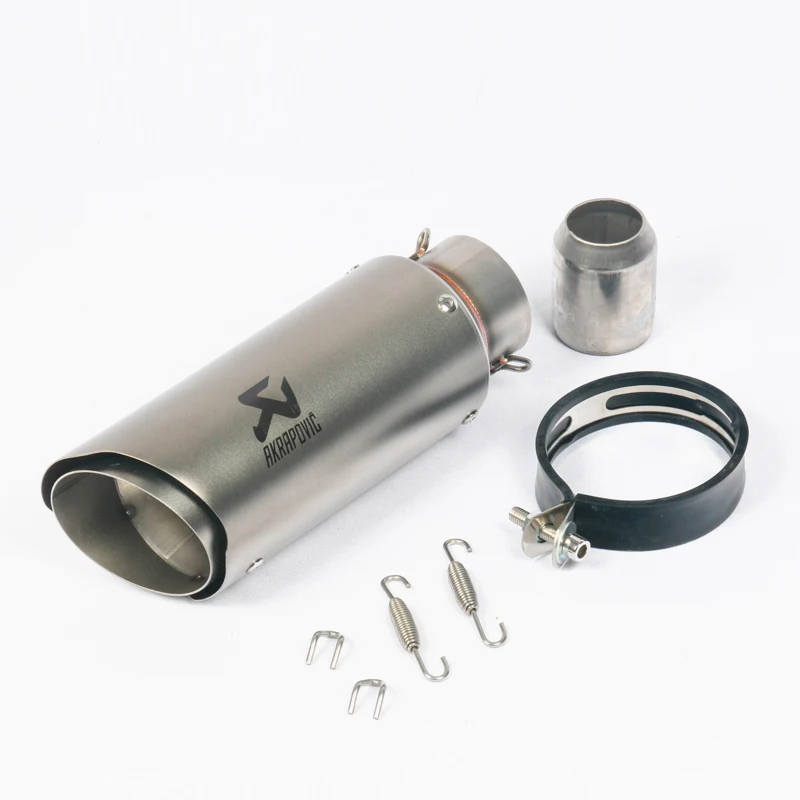 Универсальный мотоцикл Akrapovic выхлоп модифицированный Кроссовый глушитель для FZ6 CBR250 CB600 MT07 ATV Dirt Pit Bike