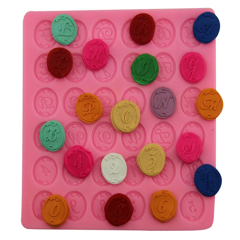 Новинка алфавит английские буквы цифровые 0-9 силиконовая форма сделай сам