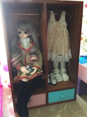 1/6 1/4 BJD реквизит кукольный гардероб BJD. SD кукла-yosd лати Блит ММК шкафчик
