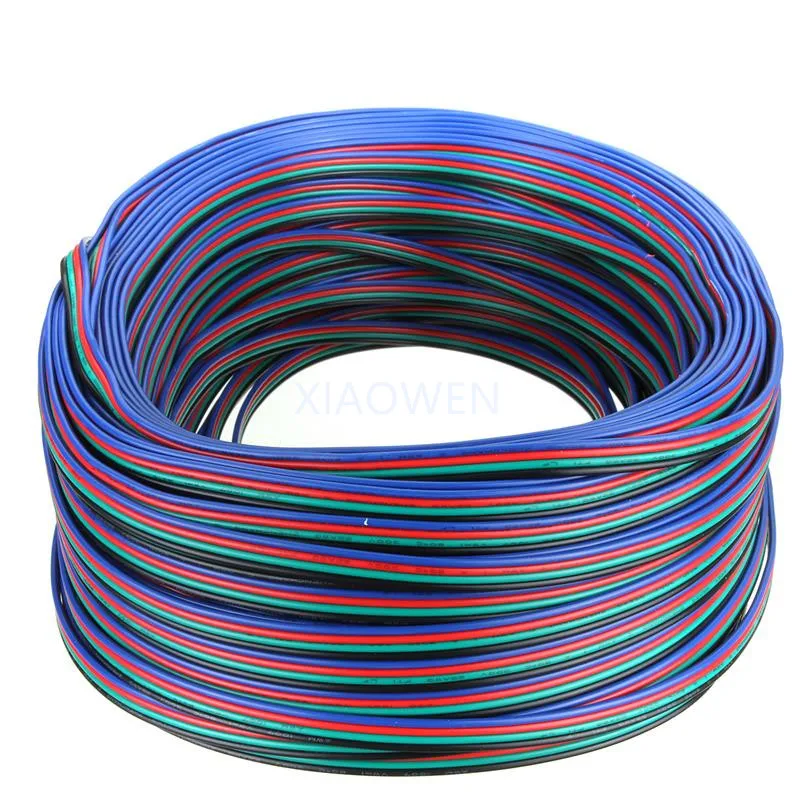 4Pin 2 м 22 awg RGBW светодиодный переходник с удлинителем провод шнур для светодиодный соединительный кабель освещения для 5050 3528 с удлинителем