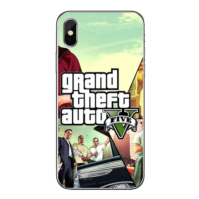 Для samsung Galaxy Note 8 9 S9 S10 A8 A9 Star Lite Plus A6S A9S gta grand theft auto 5 Freddy прозрачный мягкий чехол