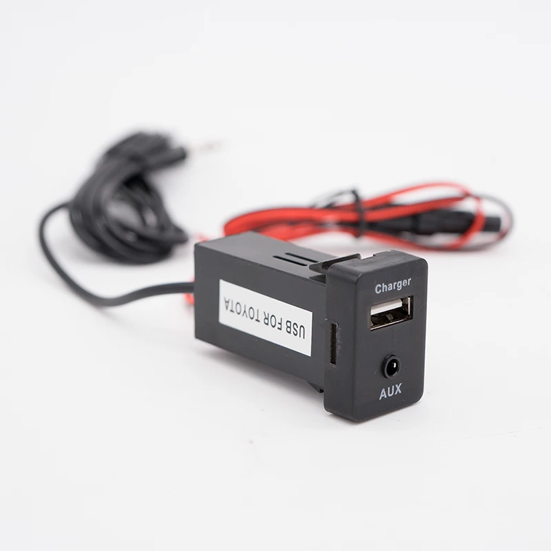Автомобильный интерфейс 12 В USB зарядное устройство для телефона дополнительный