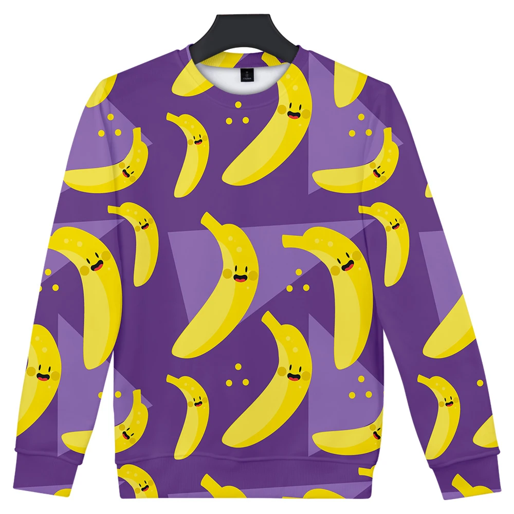 Забавные милые фруктовые 3D печатные женские толстовки с разноцветным белым Kpop