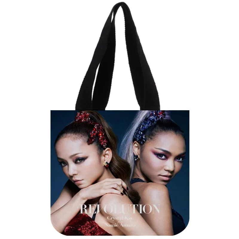 Изготовленная на заказ Сумка-тоут холста печати Namie Amuro изготовленная на заказ Эко сумки хозяйственные сумки с логотипом - Цвет: 20