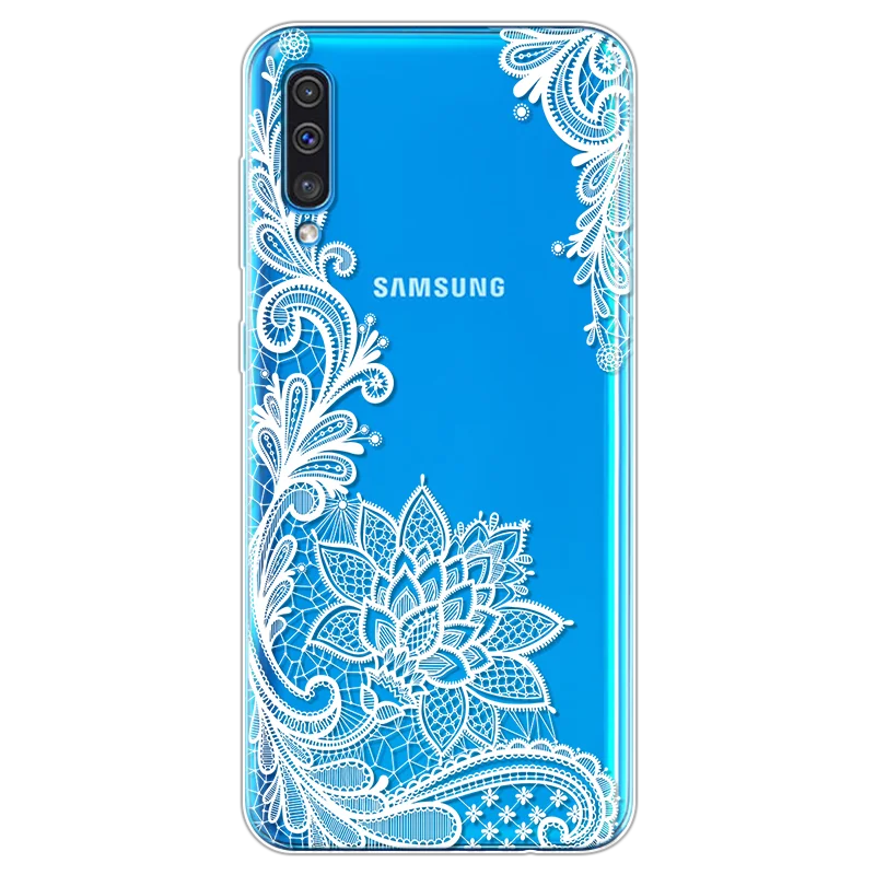 sxhua-ba Чехол для samsung Galaxy A50 A505 A505F с мраморным кружевом и цветами, прозрачный чехол из ТПУ для девочек, чехол для samsung Galaxy A10 A20e A30 A40 A60 A70 - Цвет: sxhua-ba