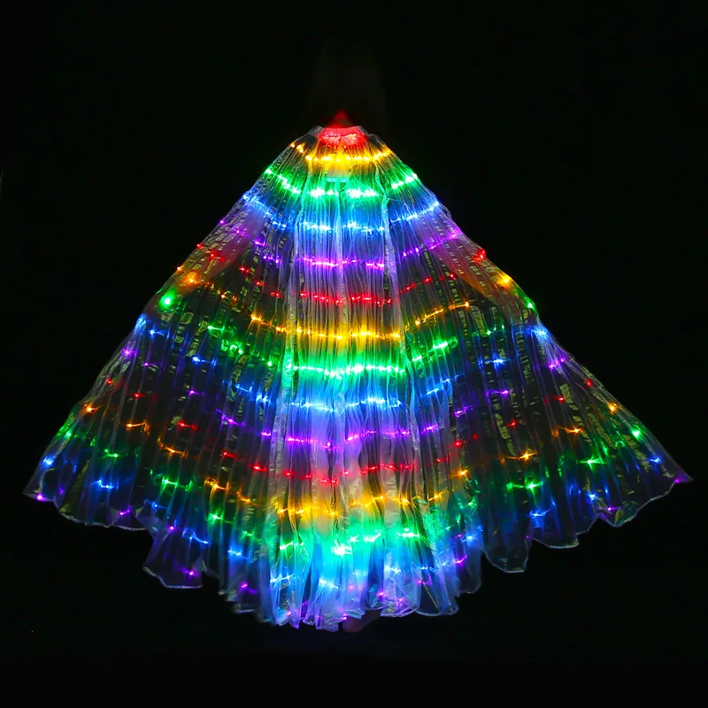 

New Arrival adult Oriental Belly Dance LED Isis Wings Colorful Belly Dancing Accessory Wings Popular Stage Performance Props