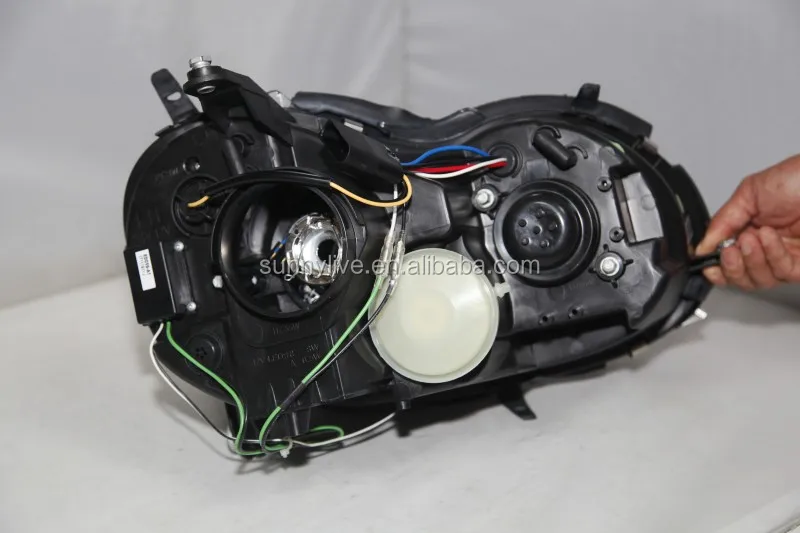 Светодиодный светильник 2004-2009 SN для Mercedes-Benz CLK W209, автомобиль с галогенным Корпусом черного цвета