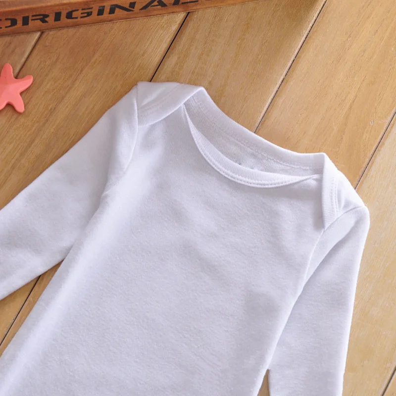 Оптовая продажа одежда для малышей комбинезоны новорожденных хлопковые белые с