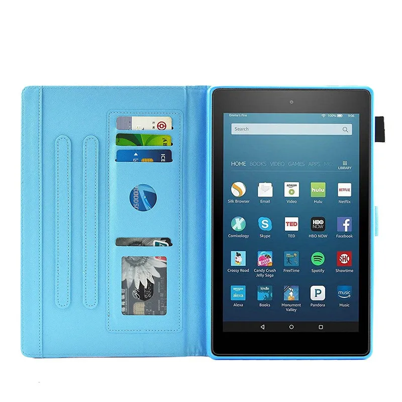 Чехол для планшета Elf Cartoon чехол с подставкой Kindle Fire HD 10 2017 дюймов мягкий модный