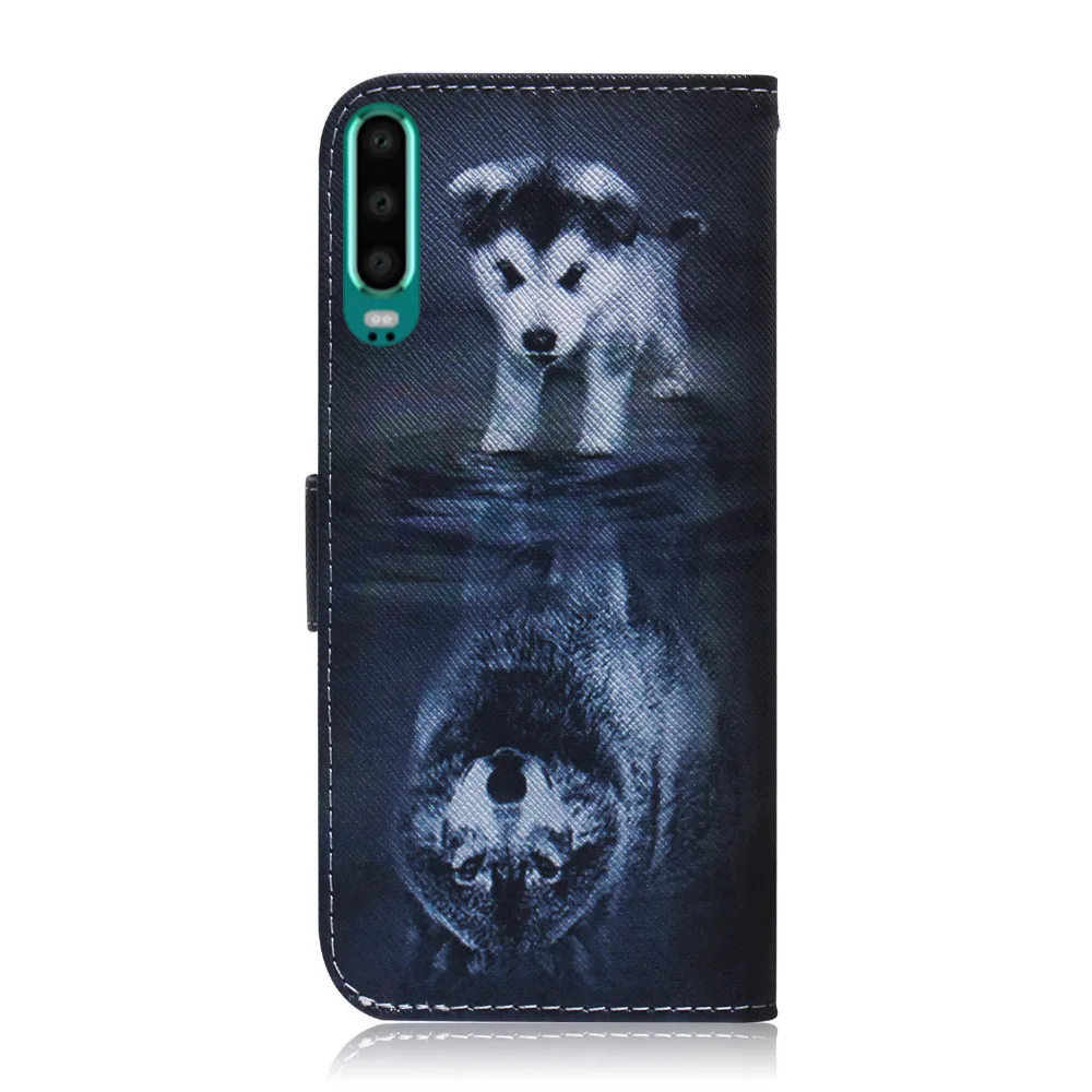 Роскошный кожаный чехол для HUAWEI P30 LITE PRO Магнитный из искусственной кожи PLUS |