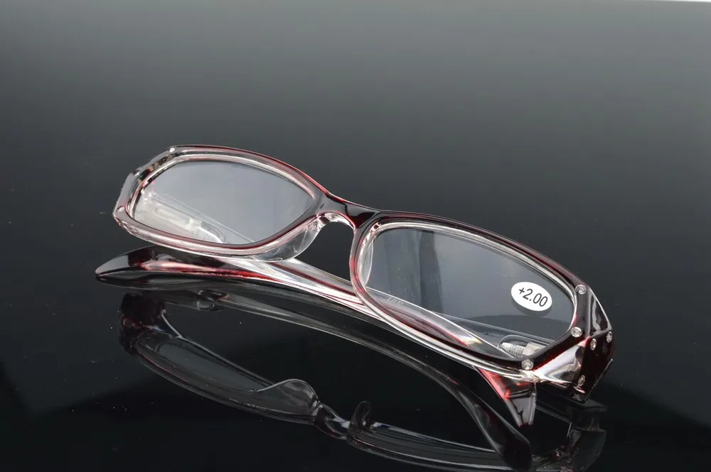 Женские очки для чтения Clear Vida полноободковые градиентные с розами и украшением