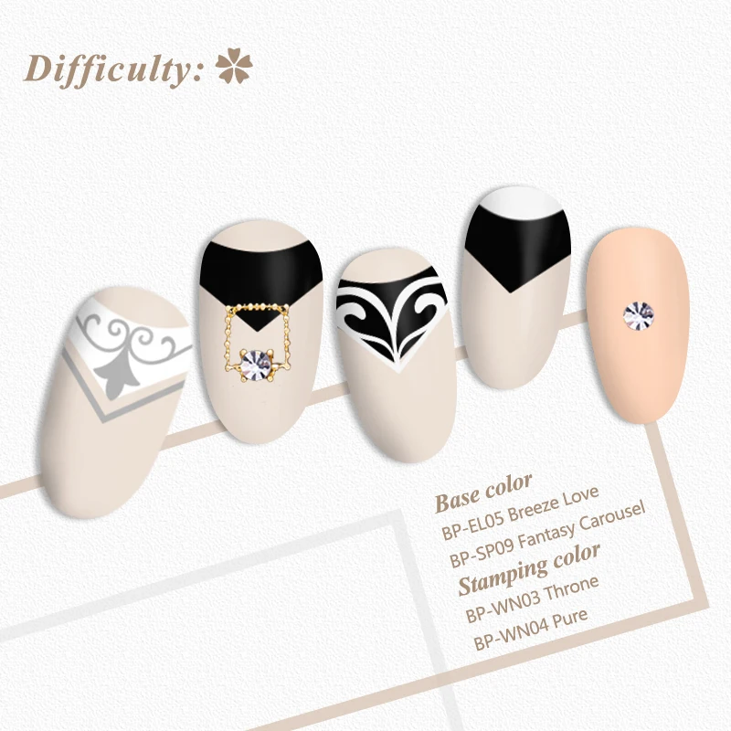 BORN PRETTY штампованные пластины прямоугольные Цветочные кружевные узоры из