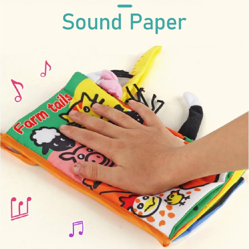 BabyPower искусственная ткань книга с животными и хвостом лучший подарок для
