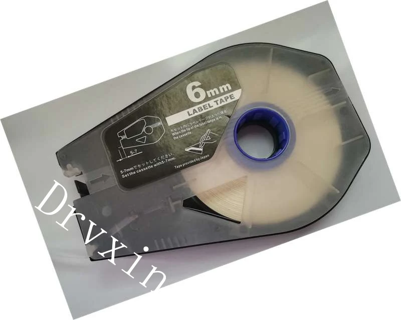 Лента этикеток Магнитная (6 мм + белый) для ленточного принтера с кабелем ID Printer mk2500