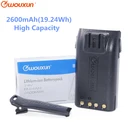 WOUXUN BLO-007 DC7.4V 3200 мАч высокой Ёмкость Li-Ion Батарея пакет для wouxun KG-UV6D KG-UVD1P Walike рации с зажимом для крепления к поясному ремню