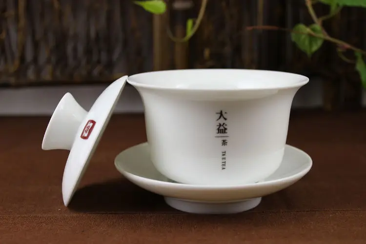 [GRANDNESS] пуэр чайный набор daiwan Gaiwan, белый чай Gongfu, фарфор Gaiwan, 150 мл, фарфоровый чай Gaiwan TAE