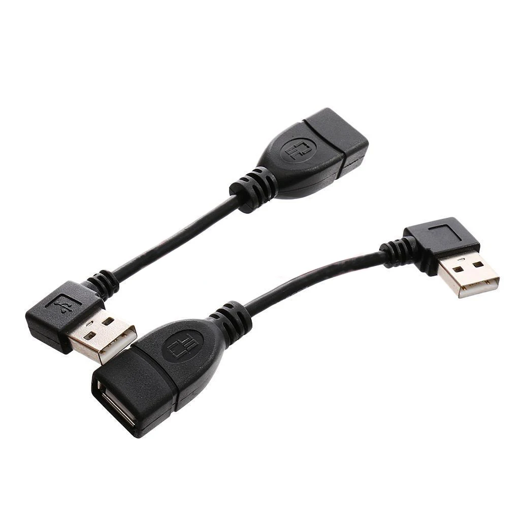 USB 2 0 мужчина к гнезду угол 90 градусов левый изгиб и правый кабель с изгибом |