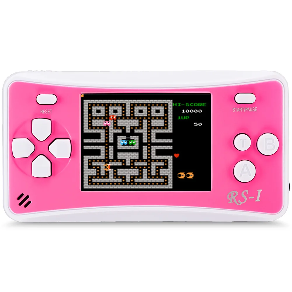 Pink 2," ЖК-дисплей 8-битная игровая видеоприставка Портативный Аркады портативная игровая консоль для детей встроенный 152 Ретро футболки с принтами на тему классических игр, Динамик, ТВ вне - Цвет: Pink