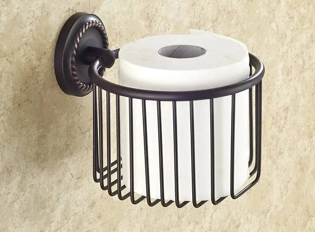 

Black Oil Rubbed Brass Wall Mounted Bathroom Toilet Paper Roll Holders Cba217