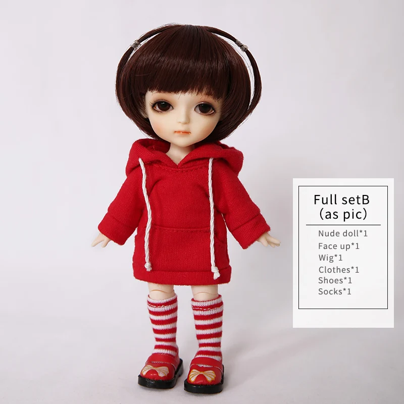Oueneifs лати желтая Коко 1/8 BJD SD фигурки из смолы модель тела для маленьких девочек и мальчиков куклы глаза высокое качество игрушки подарки - Цвет: Fullset B in NS