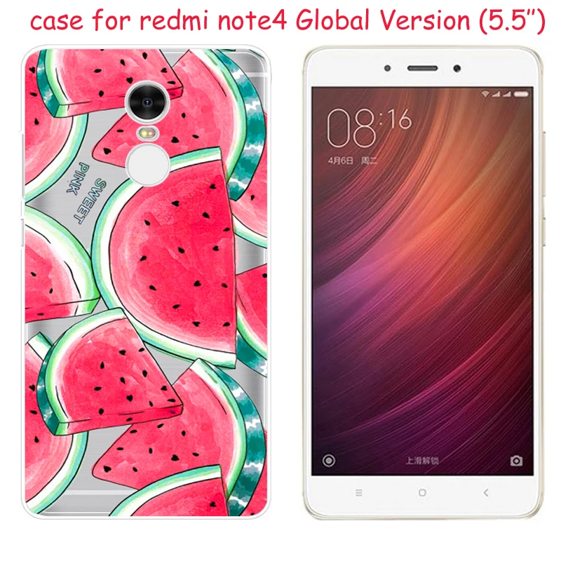Чехол для Xiaomi Redmi Note 4X Модный чехол с принтом мягкий силиконовый защитный из ТПУ