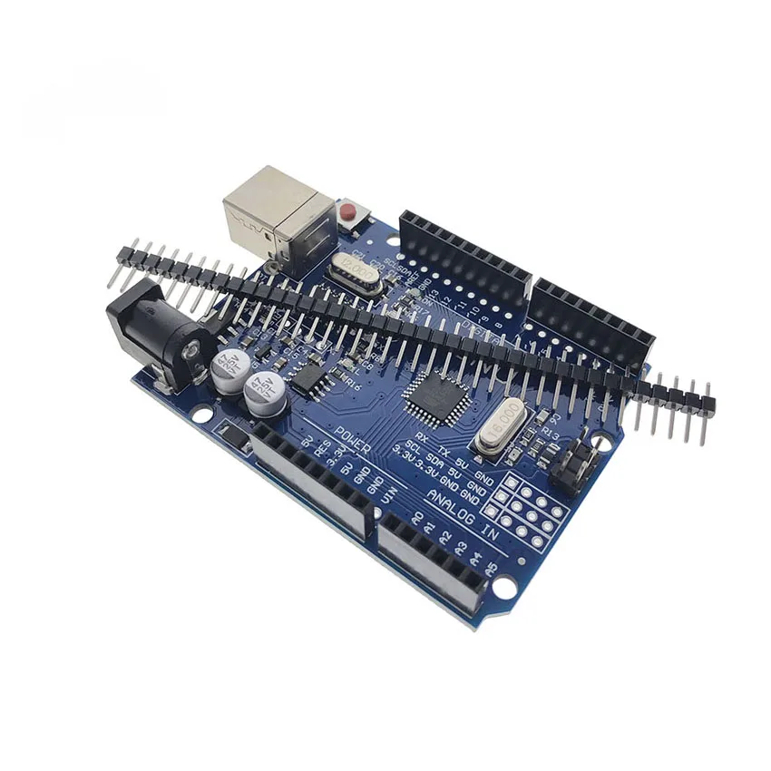Один комплект, макетная плата UNO R3 ATmega328P CH340 CH340G для Arduino, набор «сделай сам» с прямым контактным разъемом (без кабеля USB)