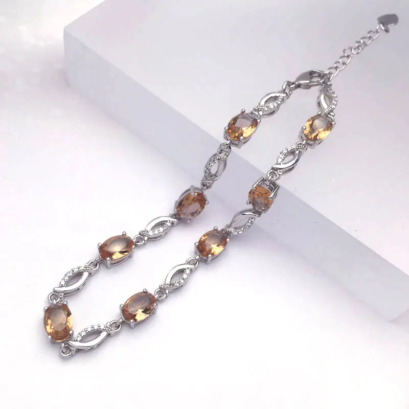 Женский браслет с зултанитом из серебра 925 пробы|Гибкие и жесткие браслеты| |