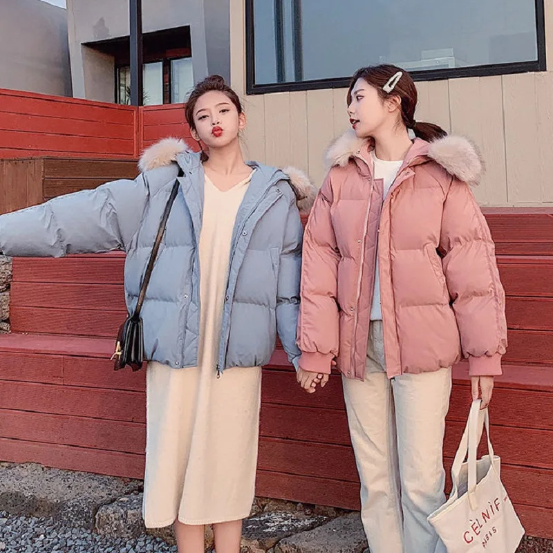 Женское пальто толстые парки зимняя женская пуховая куртка свободная одежда