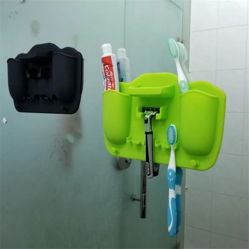Ванная комната Организатор могучий настенное крепление силиконовой Зубная