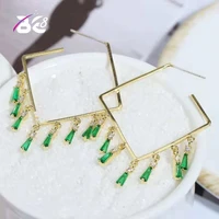 be 8 fashion geometric stud earrings for women wedding cubic zirconia crystal bohemian dubai bridal stud earring e779