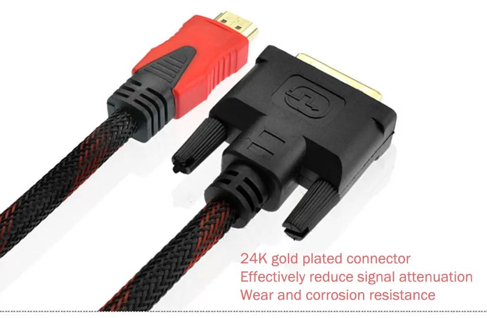 Новые поступления HDMI для переходника dvi кабель hdmi мужской/женский DVI 24+ 1 контактный 1080 P видео конвертер кабель для LCD DVD HDTV xbox HDMI кабель